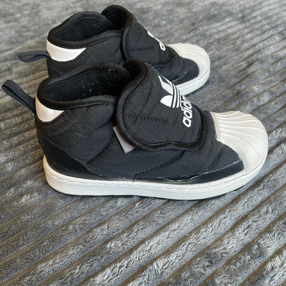 Adidas Originals Superstar 360 Boots Fitfoam Ortholite Baby 9.5K Black FV7266
